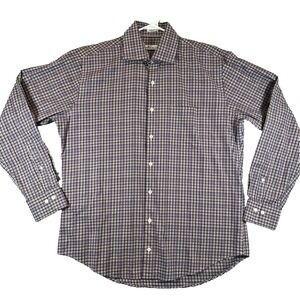 PETER MILLAR SHIRT CROWN EASE TRIBERG MULTI CHECK LONG SLEEVE BUTTON‎ LARGE